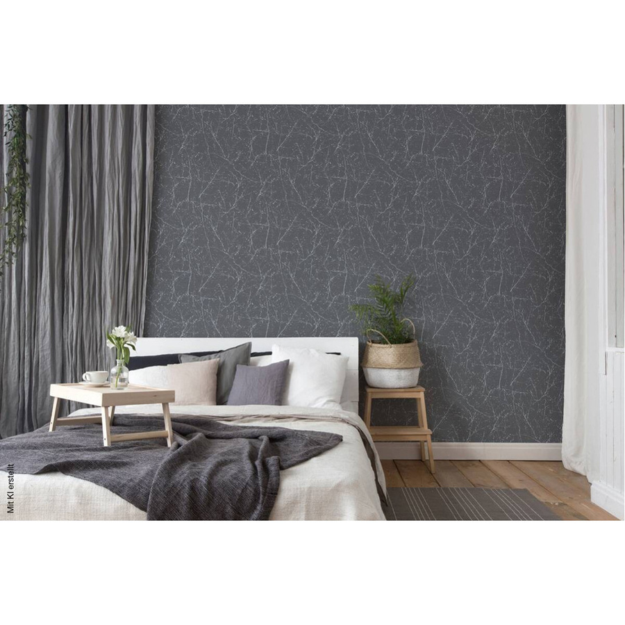 A.S. Création Vliestapete Elegance 3 Grau mit botanischem Naturmuster B/L: 53 x 1005 cm - Bild 2