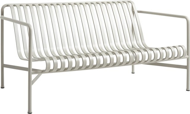 HAY Palissade Lounge Sofa in Grau mit Armlehnen aus pulverbeschichtetem Stahl - Bild 1