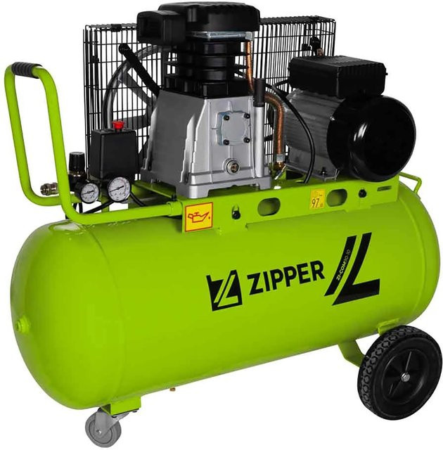 Zipper Kompressor ZI-COM90-10 Grün-Schwarz mit 90 Bar - Bild 1