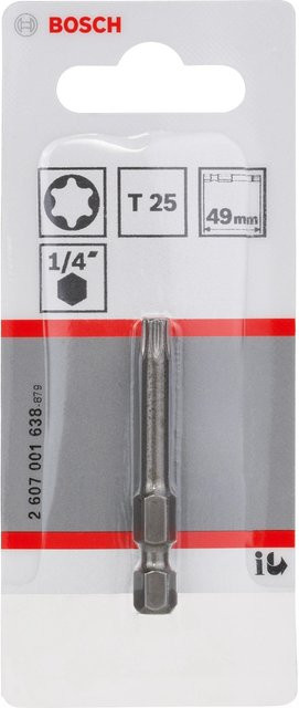 Bosch Schrauberbit T25 Extra Hard in Silber aus Edelstahl, Länge: 49 mm - Bild 2