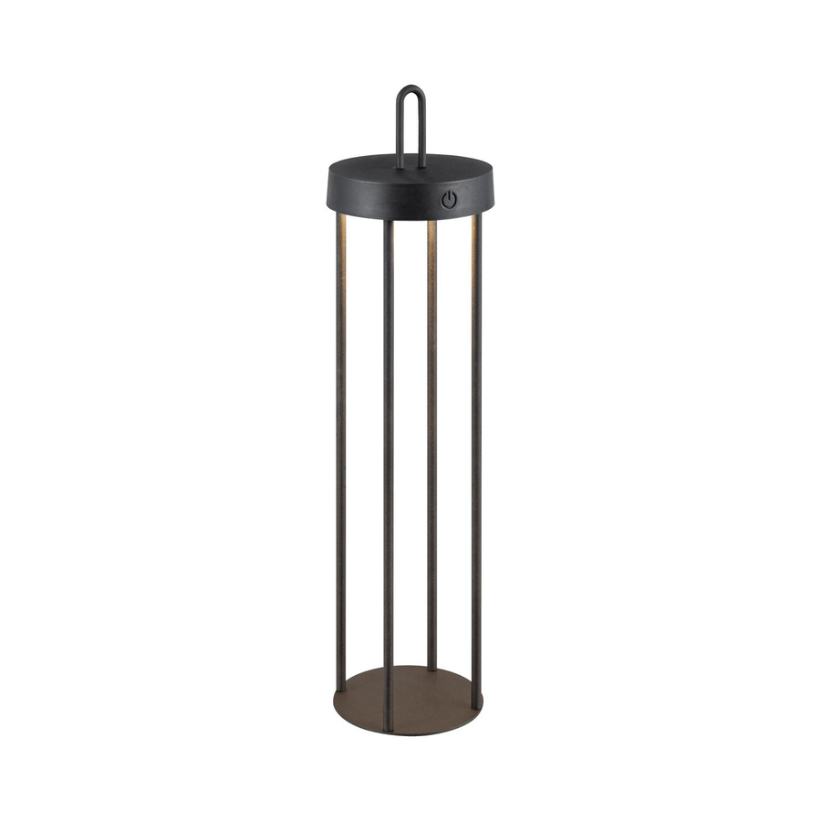 Just Light LED-Akku-Tischleuchte Anselm Schwarz, dimmbar, Höhe: 50,4 cm, Durchmesser: 12,8 cm - Bild 2