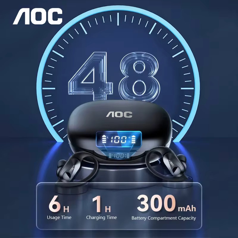 AOC Choice LP75 Sport-Headset kabellose Bluetooth 6.0 Gaming-Kopfhörer mit geringer Latenz und LED-Batterieanzeige wasserdicht - Bild 3