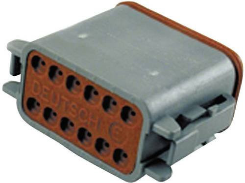 TE Connectivity DT 06-12 SA-CE06 Rundstecker Buchse, gerade, 12 Polzahl, grau - Bild 1
