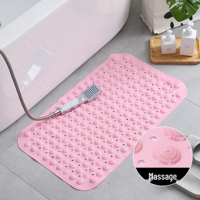 Rutschfeste Badezimmer- und Duschmatte von the BAY in Pink, B/B: 35 x 70 cm - Bild 1