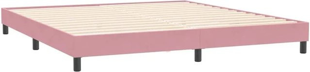 vidaXL Bettgestell aus Samt in Rosa B/T/H: 200 x 25 cm x 203 cm - Bild 1