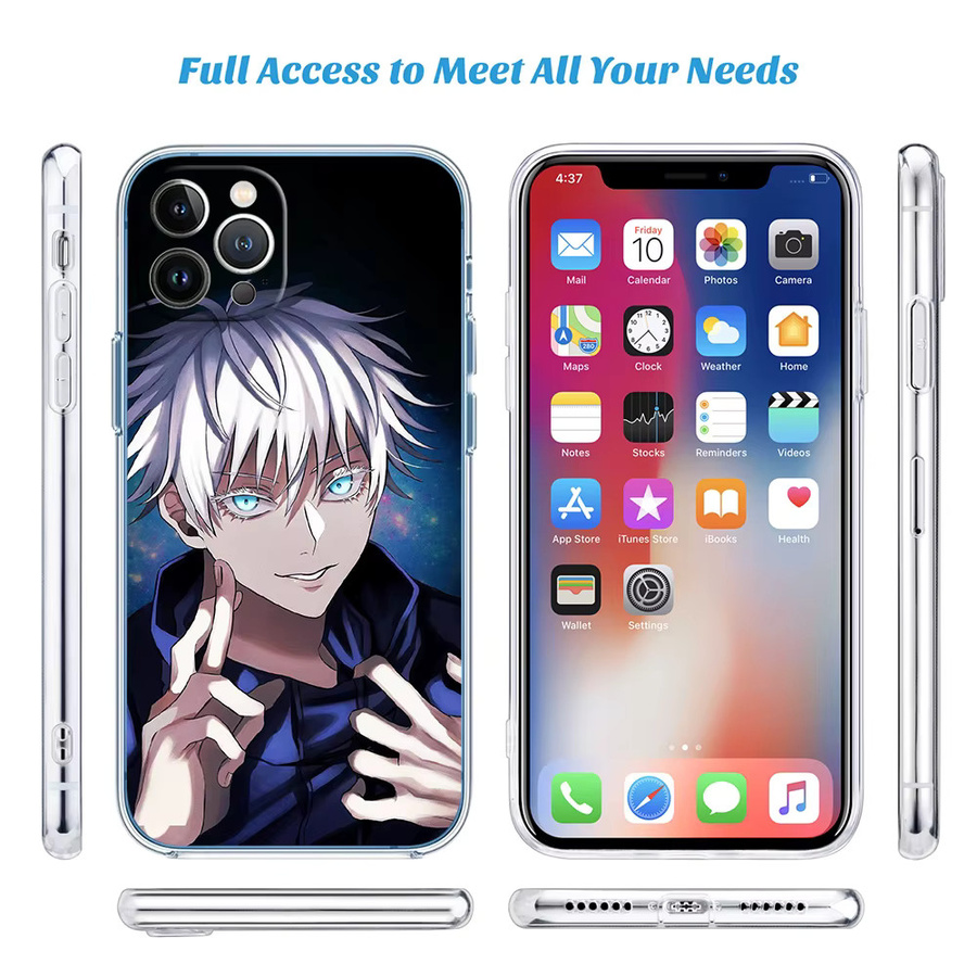 HEROCROSS Handyhülle Jujutsu Kaisen für Motorola Moto Edge 20 30 40 50 S30 Fusion Ultra Pro Neo Lite und G200 G23, Multicolour - Bild 5