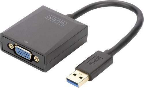 Digitus Video Adapterkabel USB 3.2 Gen 1 auf VGA in Schwarz DA-70840 - Bild 1