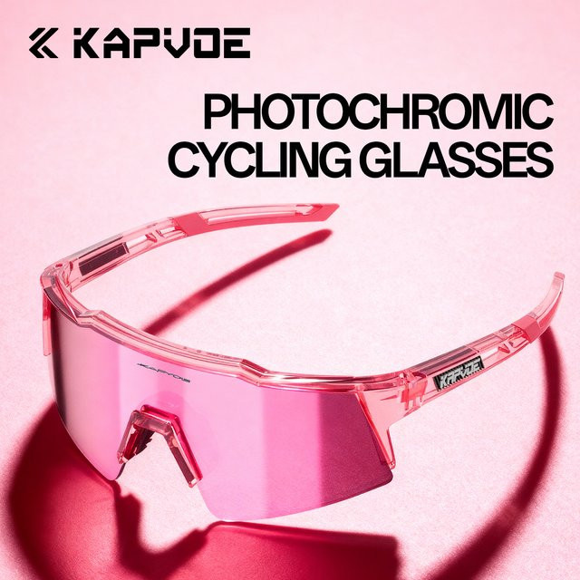 Kapvoe Sportsonnenbrille, Vollrand, pink, Damen, Kunststoff - Bild 1