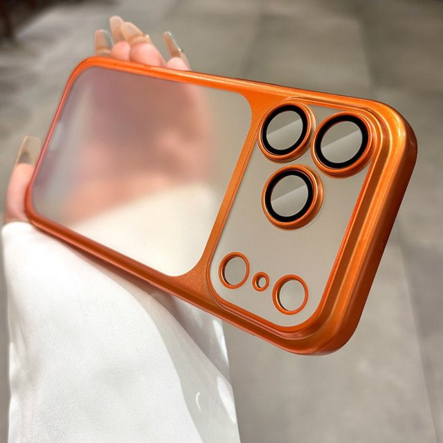 Ultradünne Schutzhülle für Apple iPhone 17 Pro Max und iPhone 17 Pro in Orange mit matter Hartbeschichtung und Kameraschutz - Bild 1
