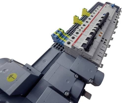 ABB ZLSP950E80-3LNLALB Smissline TP Power Bar 400A Starterpaket Sammelschienen-System in Grau - Bild 1