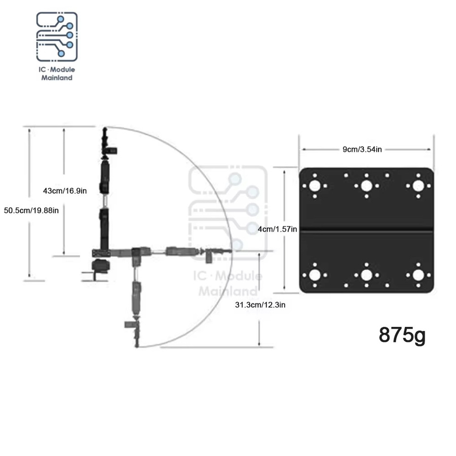 diymore Roboterarm Roboter-Servo-Greifer, 6-teiliges Set - Bild 6