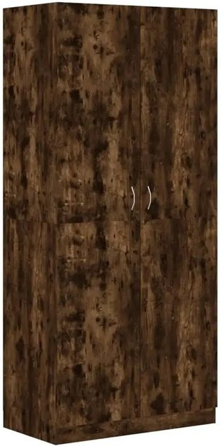 vidaXL Kleiderschrank Räuchereiche Braun aus Holzwerkstoff B/T/H: 90 x 52 x 200 cm - Bild 1