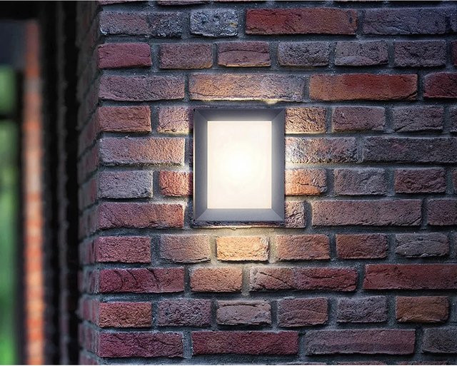 Philips myGarden LED-Außenwandleuchte Karp in Anthrazit aus Aluminium-Druckguss mit warmweißem Licht und IP44 Schutzart - Bild 1