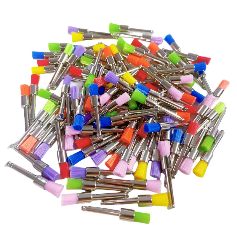 DENTWORLD Dental-Prophy-Bürsten, Nylon, 100 Stück, Einweg-Latch-Typ - Bild 2