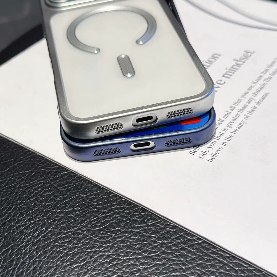 Apple Magnetische Schutzhülle für iPhone 11 bis iPhone 17 Pro Max, Mattierte harte stoßfeste Rückseite - Bild 4