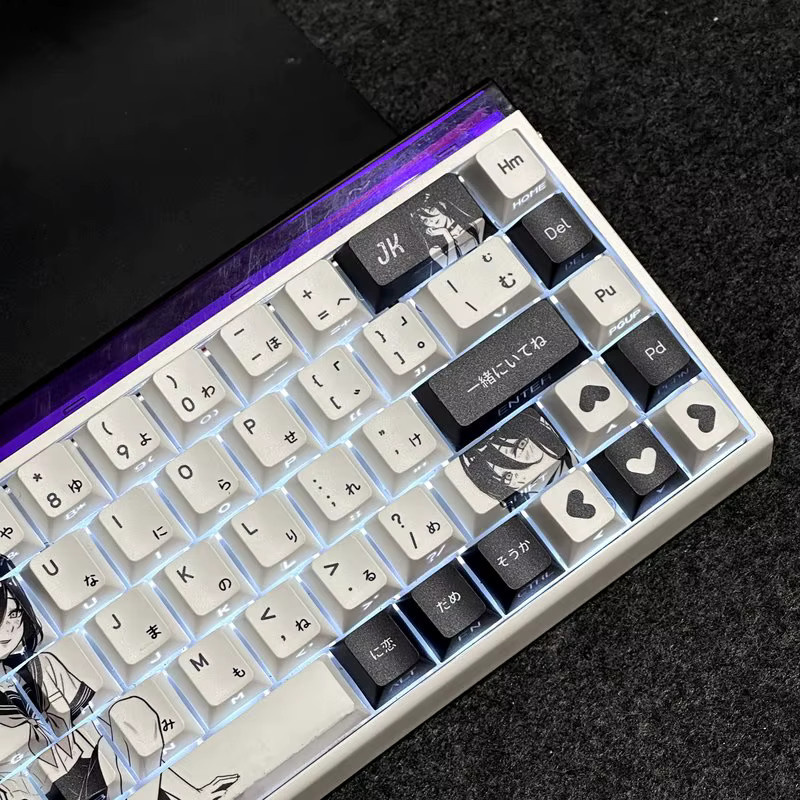 TOYOLEE Chainsaw Man Reze JK-Style Tastenkappen, 100 PBT Keycaps mit Seitengravur für mechanische Tastaturen - Bild 3
