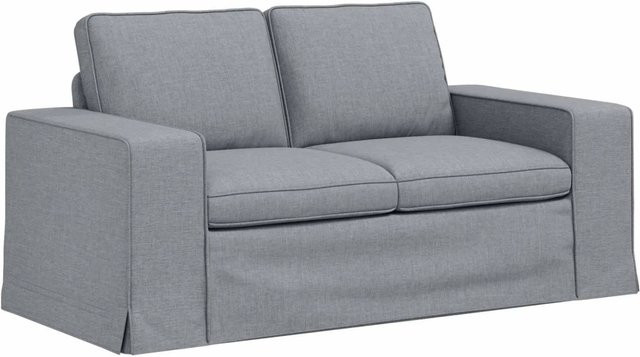 vidaXL Sofa Hellgrau mit Stoffbezug und Metallrahmen B/T/H: 162 x 80 x 82 cm - Bild 1