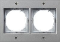 Gira Abdeckrahmen 2-fach TX44 in Silber mit IP44 Schutzart - Bild 1