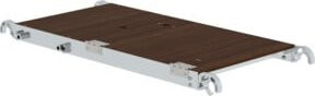 Günzburger MUNK FlexxTower-Plattform mit Klappe in Braun, B/T/H: 120 x 60 x 0 cm - Bild 1