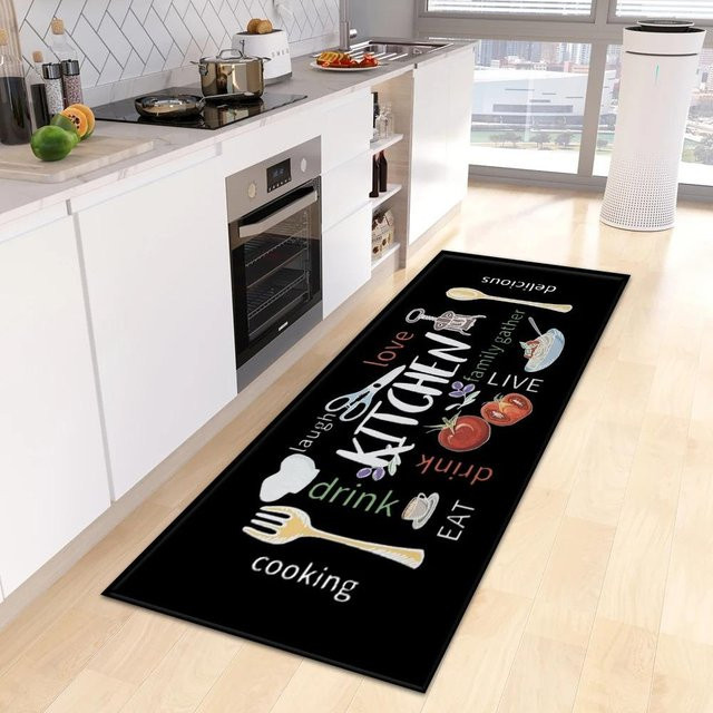 Rutschfeste MINISO Fußmatte mit Naturmotiv, waschbar, B/B: 50 x 80 cm, Mehrfarbig - Bild 1