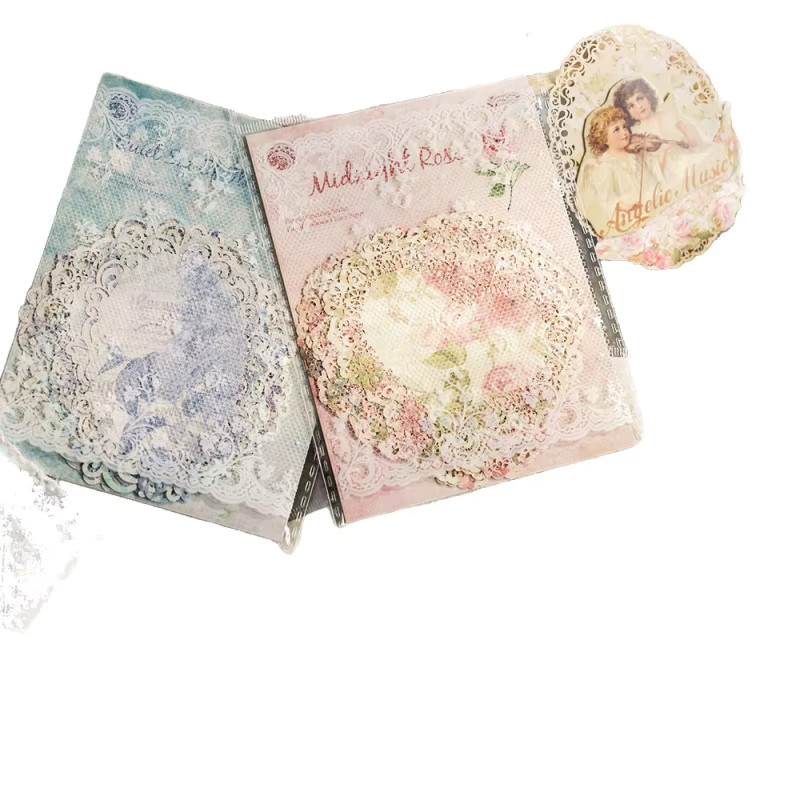 10-teiliges Vintage-Bastelpapier-Set mit Blumenmustern in Mehrfarbig, mattes Konstruktionspapier für deine Papierhandwerk-Projekte - Bild 2