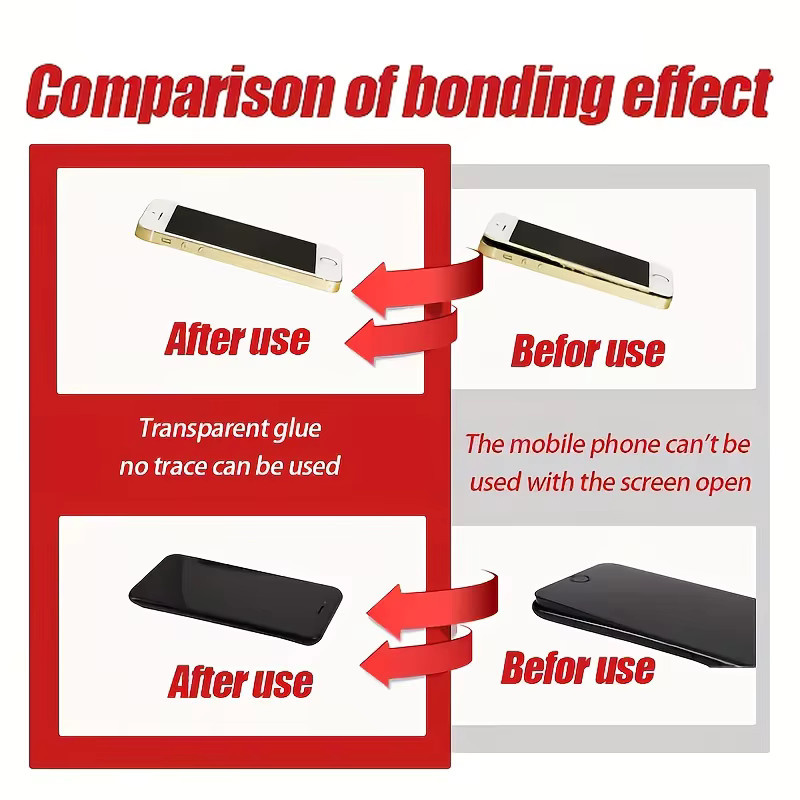 BAOSHUNDA B7000 Hochfester wasserfester Kleber für Handy-Bildschirme und Glas-Bonding, transparent - Bild 4