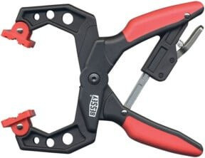 Bessey Ratschenzwinge XCR4 in Schwarz-Rot mit Kunststoffelementen - Bild 2