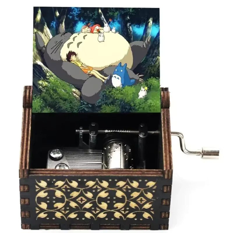 Bandai Studio Ghibli Totoro Spieluhr Figur, Holz, antik geschnitzt - Bild 4