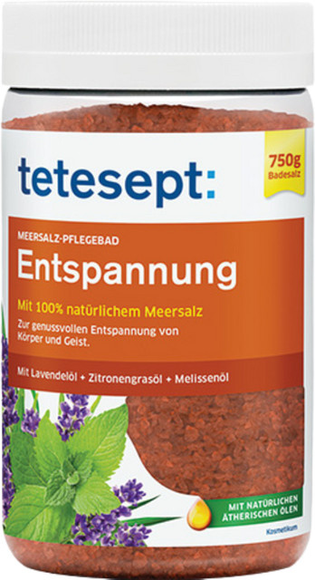 tetesept Meersalz-Pflegebad Entspannung, 750 g - Bild 1