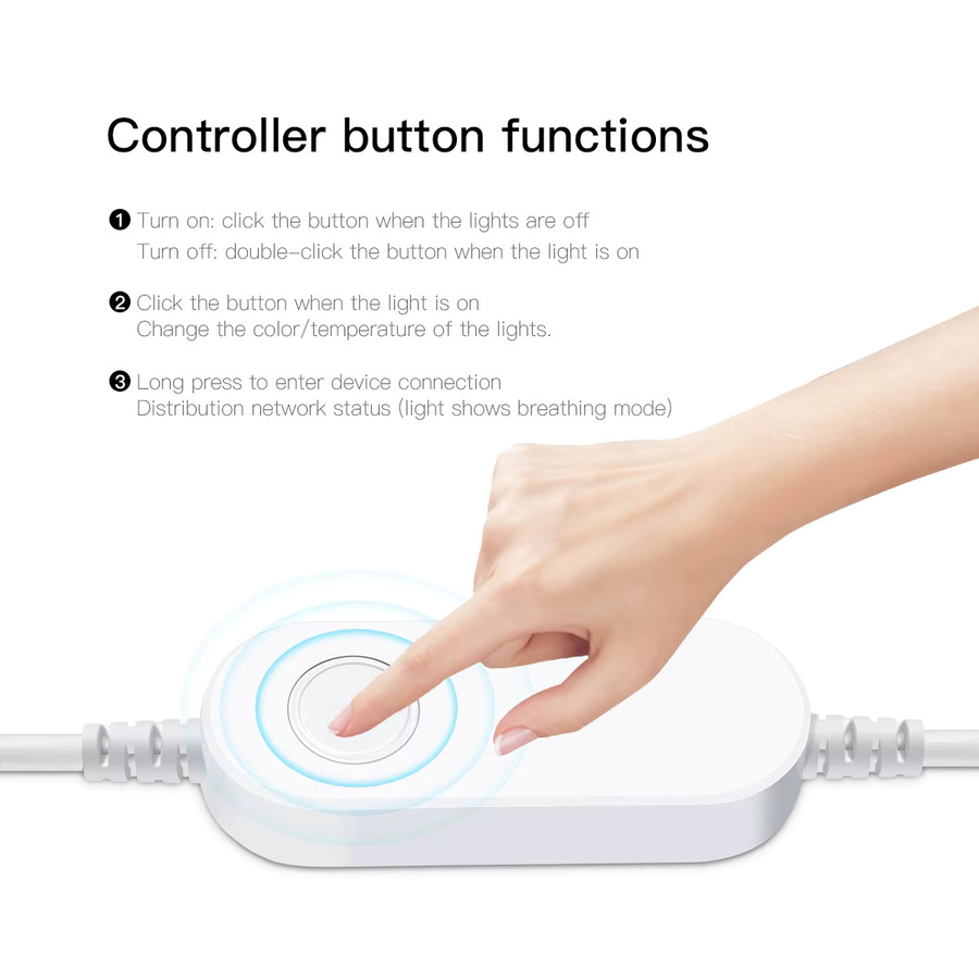 Lcamaw Zigbee 3.0 USB COB LED-Streifen Controller mit RGBW-Dimmsteuerung und Sprachsteuerung für Alexa und Google Assistant - Bild 4