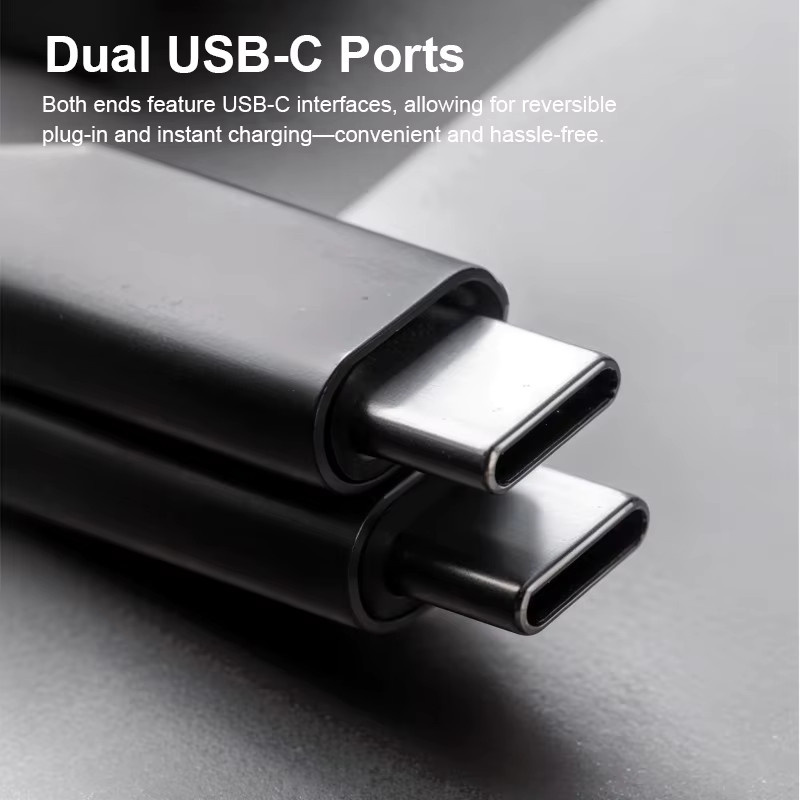 MeeGoo USB C auf USB Typ C Kabel 60 W Schwarz für MacBook Pro, Samsung und Xiaomi mit Quick Charge 3.1 PD Schnellladefunktion - Bild 5