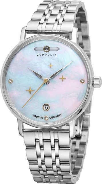 Zeppelin Armbanduhr, Quarz, Edelstahl, 36 mm, Damen - Bild 1