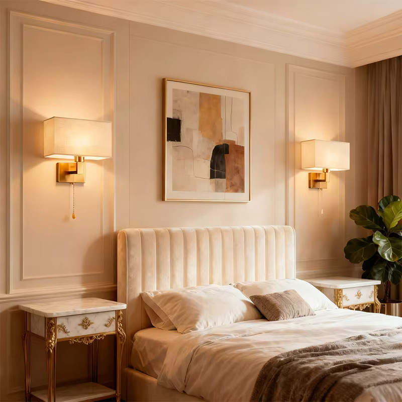 Moderne Wandleuchte LINCCW mit Reißverschlussschalter für Schlafzimmer, Hotel und Wohnzimmer - Bild 2