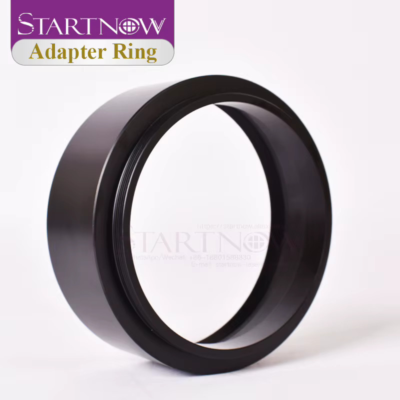 Startnow Faser-Galvo-Kopf F-Theta-Linsenadapterring in Schwarz mit M79 M90 Gewinde und Transformationshöhe 18mm oder 34mm für CO2-Lasermarkiermaschinen - Bild 4