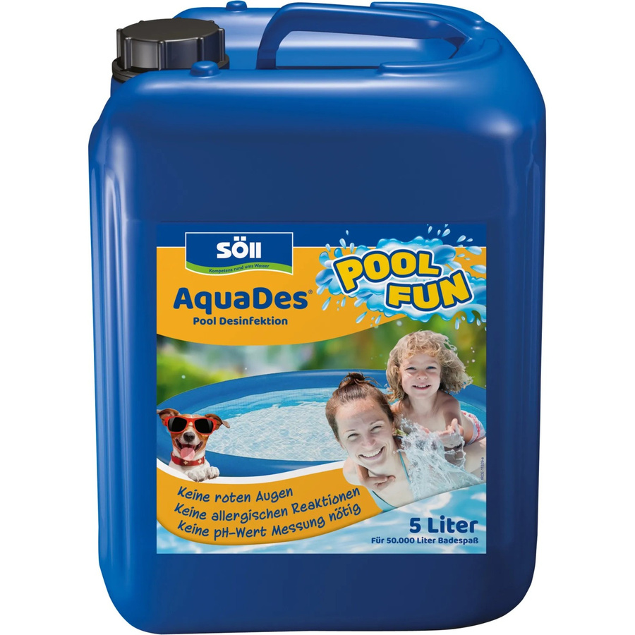 Söll AquaDes 5 Desinfektion für Pools und Planschbecken, flüssig, 5 l - Bild 2