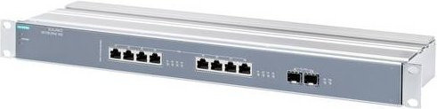Siemens Industrial Ethernet Switch 6GK5108-2QS00-3AR3 in Grau mit 1 Gbit/s Ethernet/LAN - Bild 1