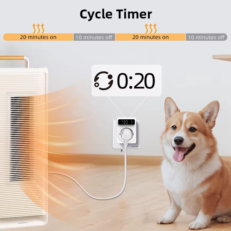 EZAIOT Tuya Wifi Digital Thermostat Steckdose 16A mit 3M NTC Sensor in Weiß - Bild 3