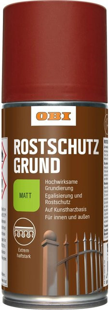 OBI Rostschutz-Grundierung Spray für Metall in Rotbraun matt, 150 ml - Bild 1