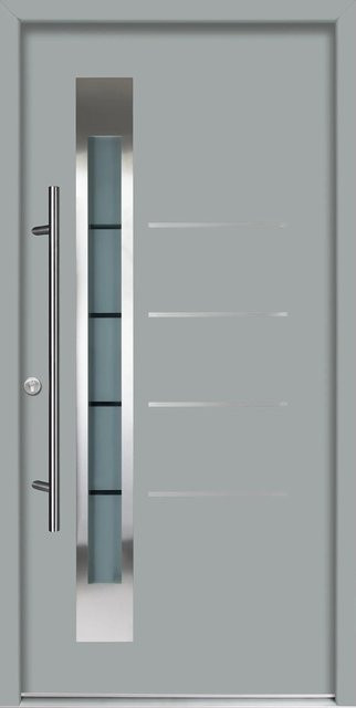 Splendoor Thermospace Haustür Berlin Prime in Grau mit Glaseinsatz, modern, B/H: 100 x 210 cm - Bild 1