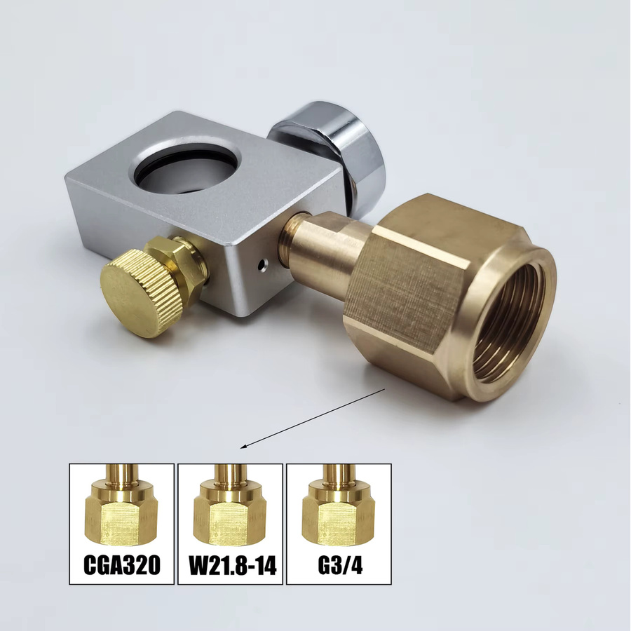 BAZUKA Sodawasser CO2-Zylinderadapter Karbonisator Nachfüllstation in Silber - Bild 2