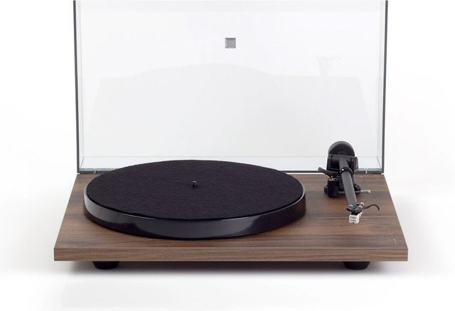 Rega Planar 1 Plus Plattenspieler Walnuss Braun mit 3,5 mm Klinkenanschluss - Bild 1