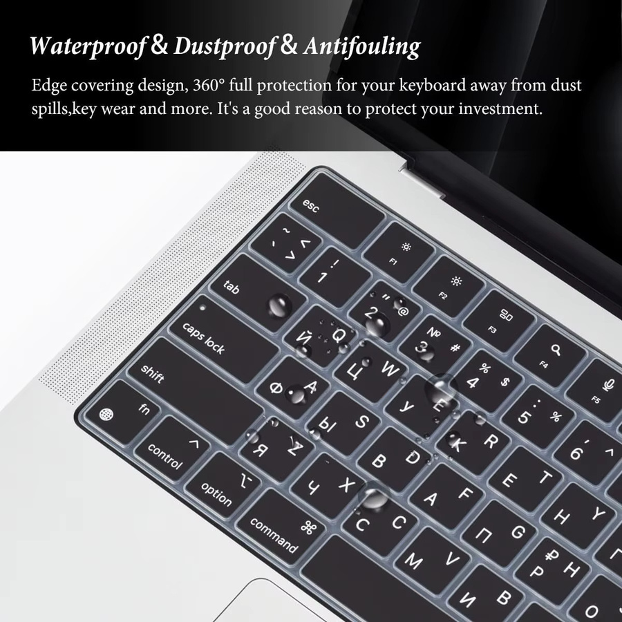 Transparente Tastaturabdeckung für Apple MacBook Pro und MacBook Air Modelle (M4 M3 M2 Chip) - Bild 4