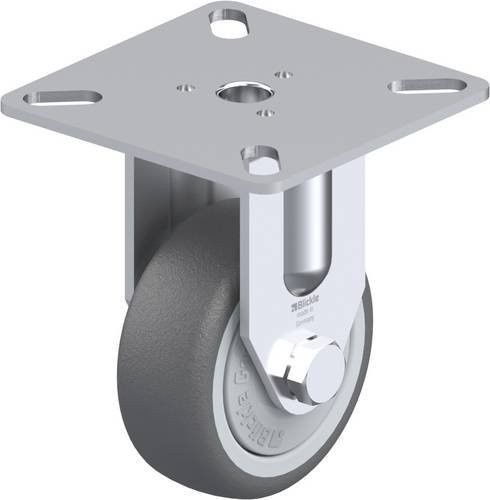Blickle Bockrolle Rad 50KF BPA-PATH in Grau mit Schraubbefestigung und 50mm Durchmesser für eine Tragfähigkeit von max. 75kg - Bild 1