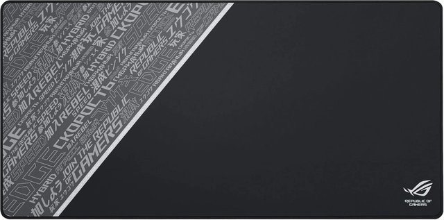 ASUS ROG Sheath BLK Gaming-Mauspad in Schwarz und Grau mit extragroßer, ultraweicher Oberfläche für präzise Griffkontrolle - Bild 1