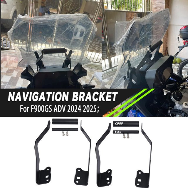 Intelligente Handyhalterung und GPS-Navigationshalterung für BMW F900GS und F900 GS Adventure (2024-2025) in Schwarz - Bild 1