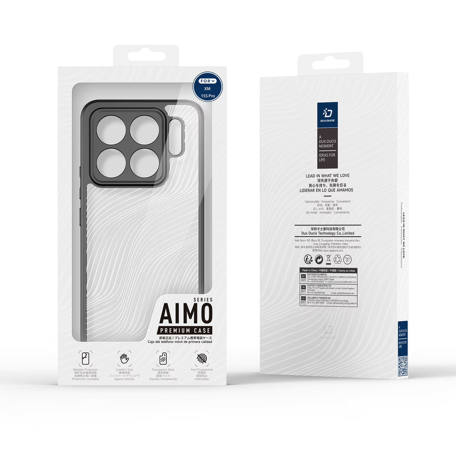 DUX DUCIS Transparente Schutzhülle für Xiaomi 15S Pro und 15 Ultra aus TPU und Acryl mit Anti-Fingerabdruck- und Anti-Drop-Funktion - Bild 4