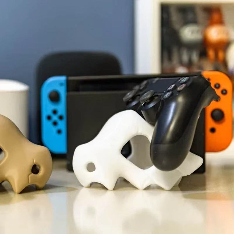 TAKARA TOMY Pokemon Cubone Game Controller Ständer in Weiß für Nintendo Switch Pro, PS5, Xbox Series und Xbox One sowie als Telefonhalter - Bild 2