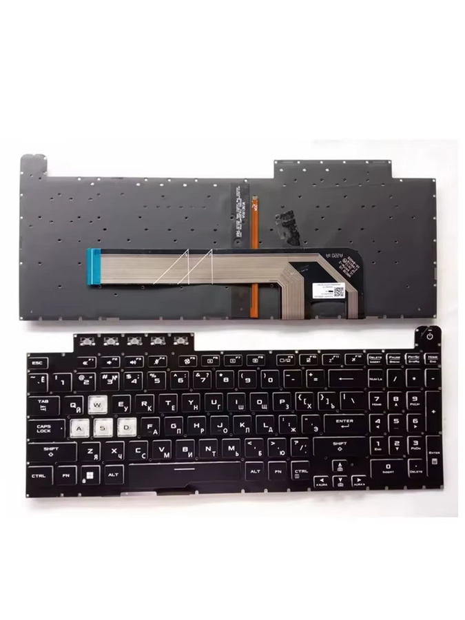 Asus Ersatztastatur in Schwarz für TUF Gaming A15 FA506 FA506iu FA506iv FA506ii TUF A17 FA706 FA706ii FA706iu FX506 FX506L FX706 FX706H TUF706 mit RU-Layout - Bild 3