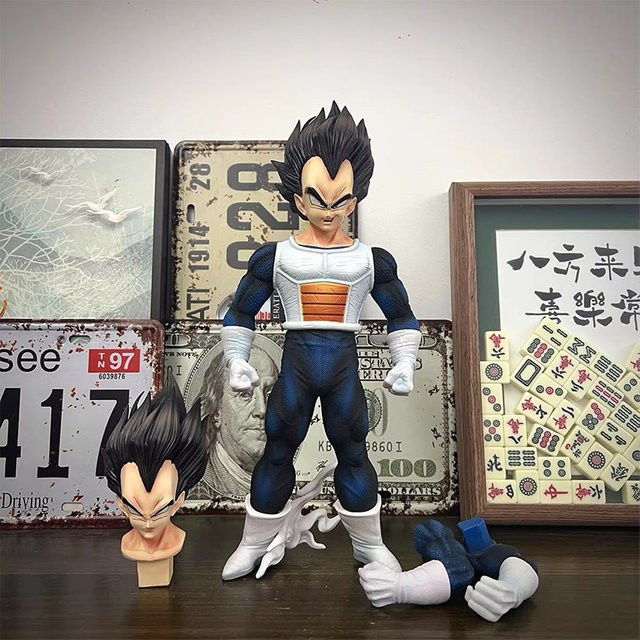 Bandai Dragon Ball Vegeta Anime-Figur GK-Modell mit austauschbaren Teilen als Desktop-Ornament - Bild 1