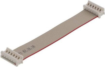 Molex Buchsengehäuse-Kabel 12-polig mit 1,27 mm Rastermaß in Weiß - Bild 1